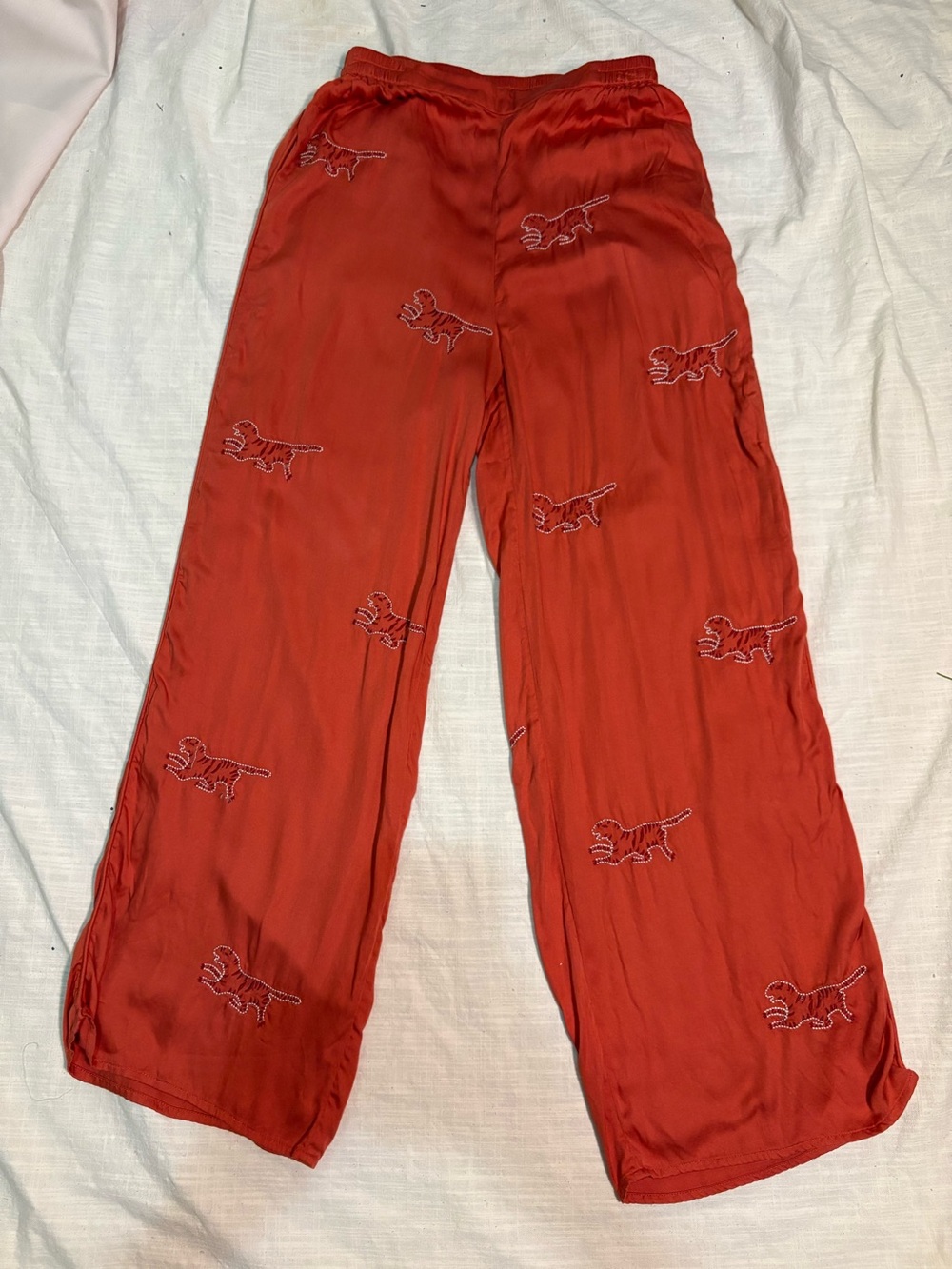 SANI SHER Tiger print pants size XS